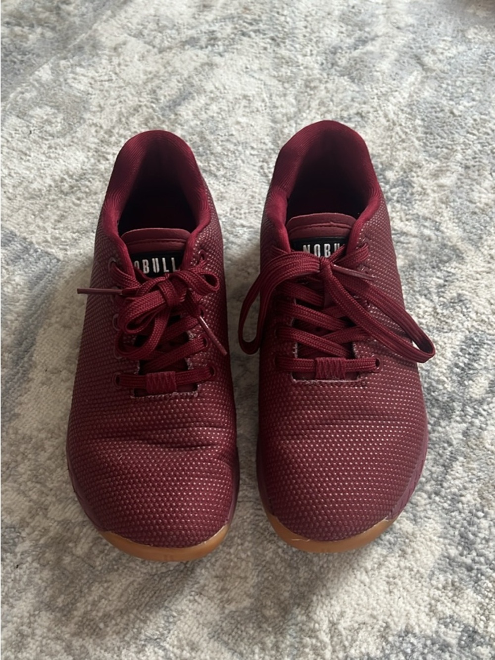 NOBULL Maroon Mesh Training Sneakers